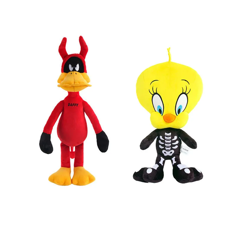 

New Cute Cartoon Anime Looney Tunes Skeleton Tweety Plush Daffy Stuffed Animal Toys Plushie Birthday Gifts