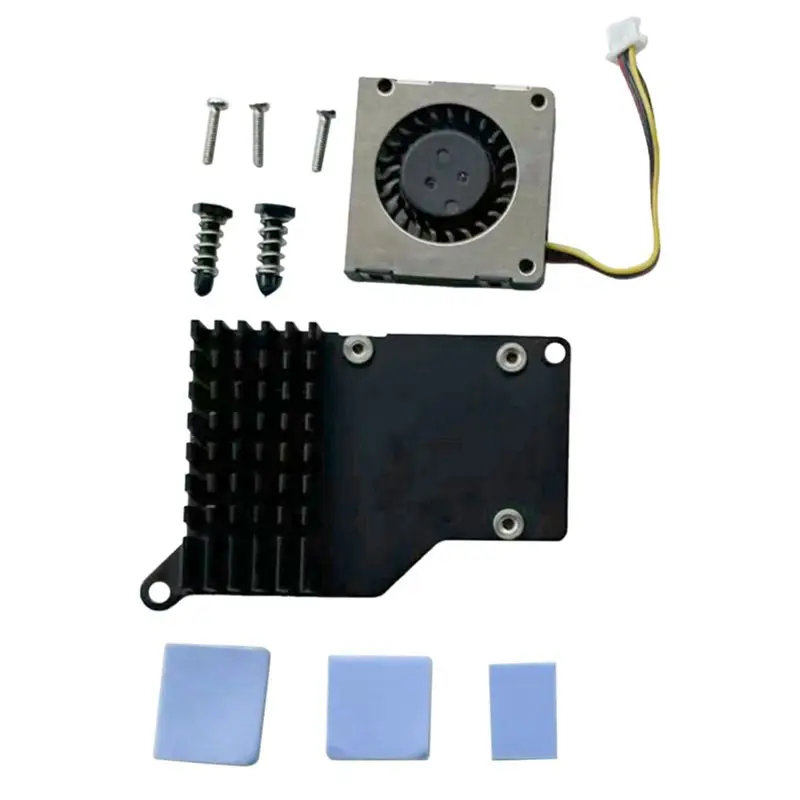 

Aluminum Alloy Heat Sink For Raspberry Pi 5 Active Cooling Fan Easy To Use