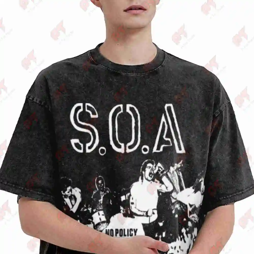 SOA Make An Effort Vintage Washed Tee Pure Cotton T-Shirt