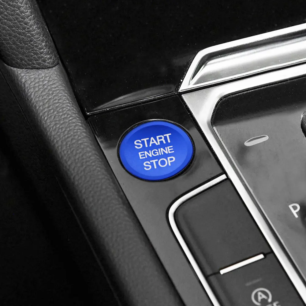 For Volkswagen CC Tiguan Atlas VW Passat Auto Start Stop Engine Button Ring Cover Case Car Styling Stickers Accessories