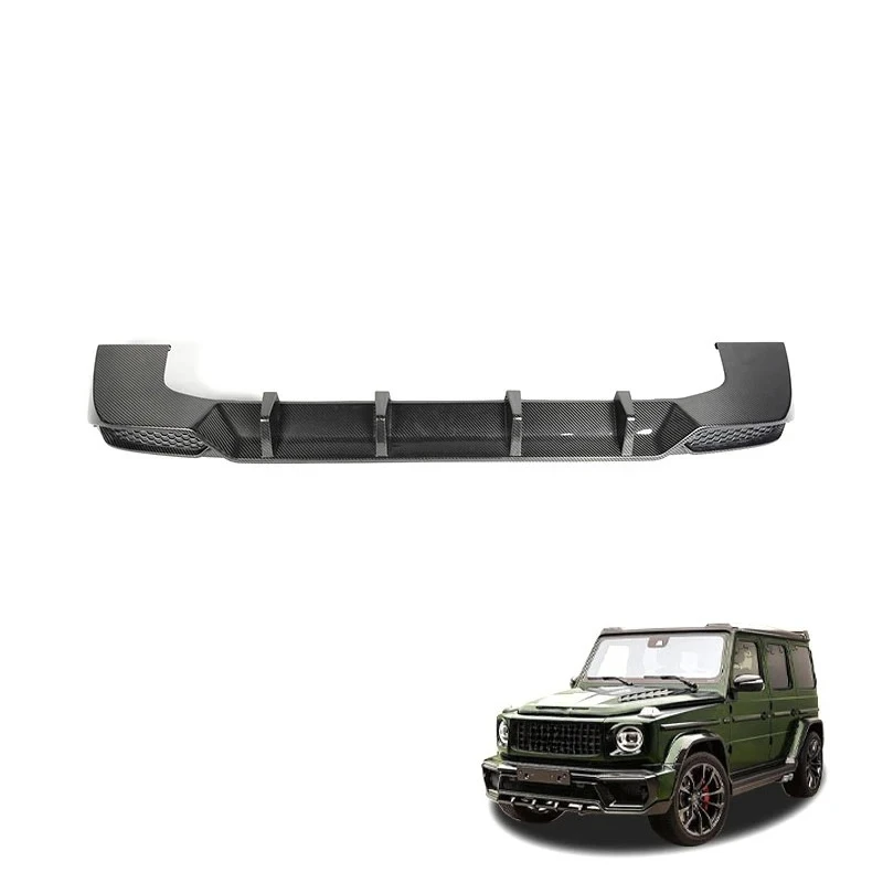 

Car Exterior Parts Rear Splitter Apron TC Style Dry Carbon Fiber Rear Bumper Lip for Mercede-Benz G Class W464 Rear Diffuser