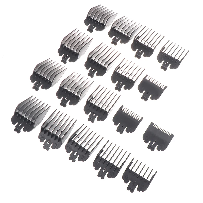 8/10Pcs 1.5-25mm Universal Hair Clipper Limit Comb Guide Limit Comb Trimmer Guards Attachment Professional Hairdressing Tools