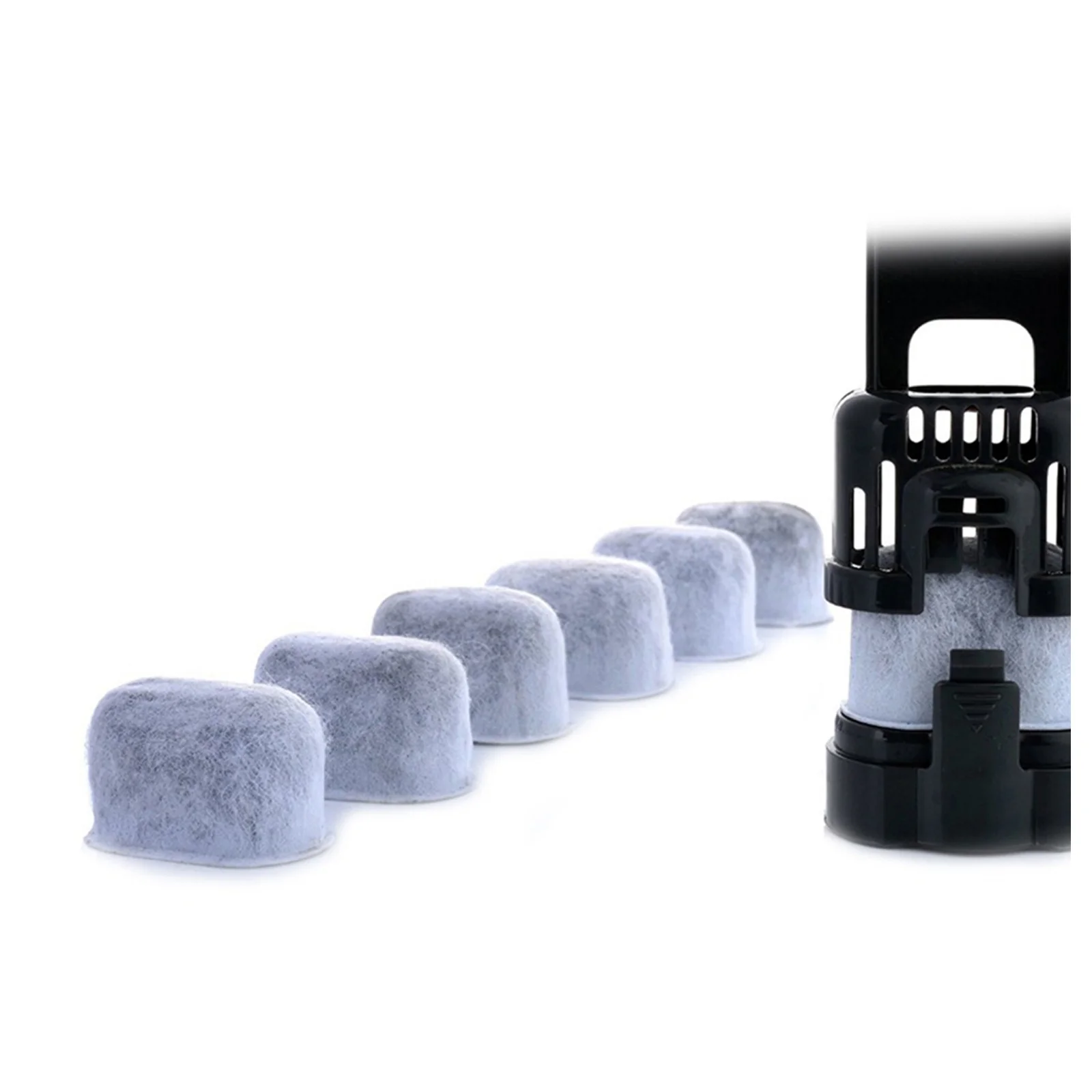 

8pcs Coffee Machine Filter Replacement Preassembled Fast Install Removes Impurities Limescale Compatible For Cuisinart Models