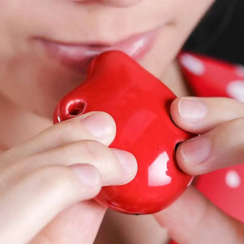 Mini instrumento de Ocarina pequeño para niños, 1 piezas, 6 agujeros, instrumentos musicales, Soprano, juguetes para niños, deportes de viento de