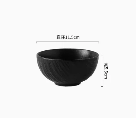 

2Pcs Home Decor Ceramic Bowls Rock Texture Design Stylish Serving Bowls for Cereal Rice Noodles Snacks Microwave Safe Kitchen
