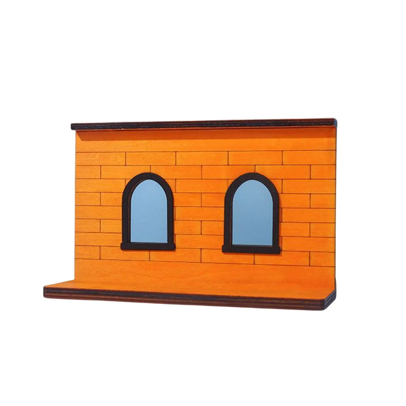 

Miniature Dollhouse Background Board Pretend Play Ornaments for Children