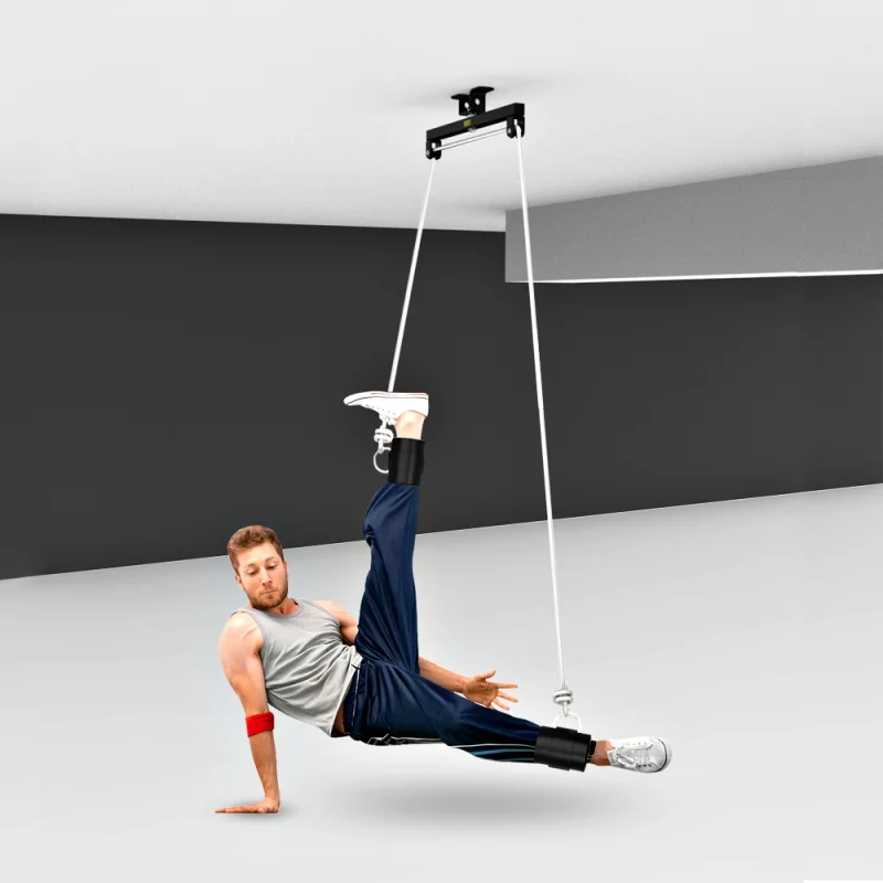 Full rotation assistive device gymnastics foot-hanging device home fitness street dance training speedster