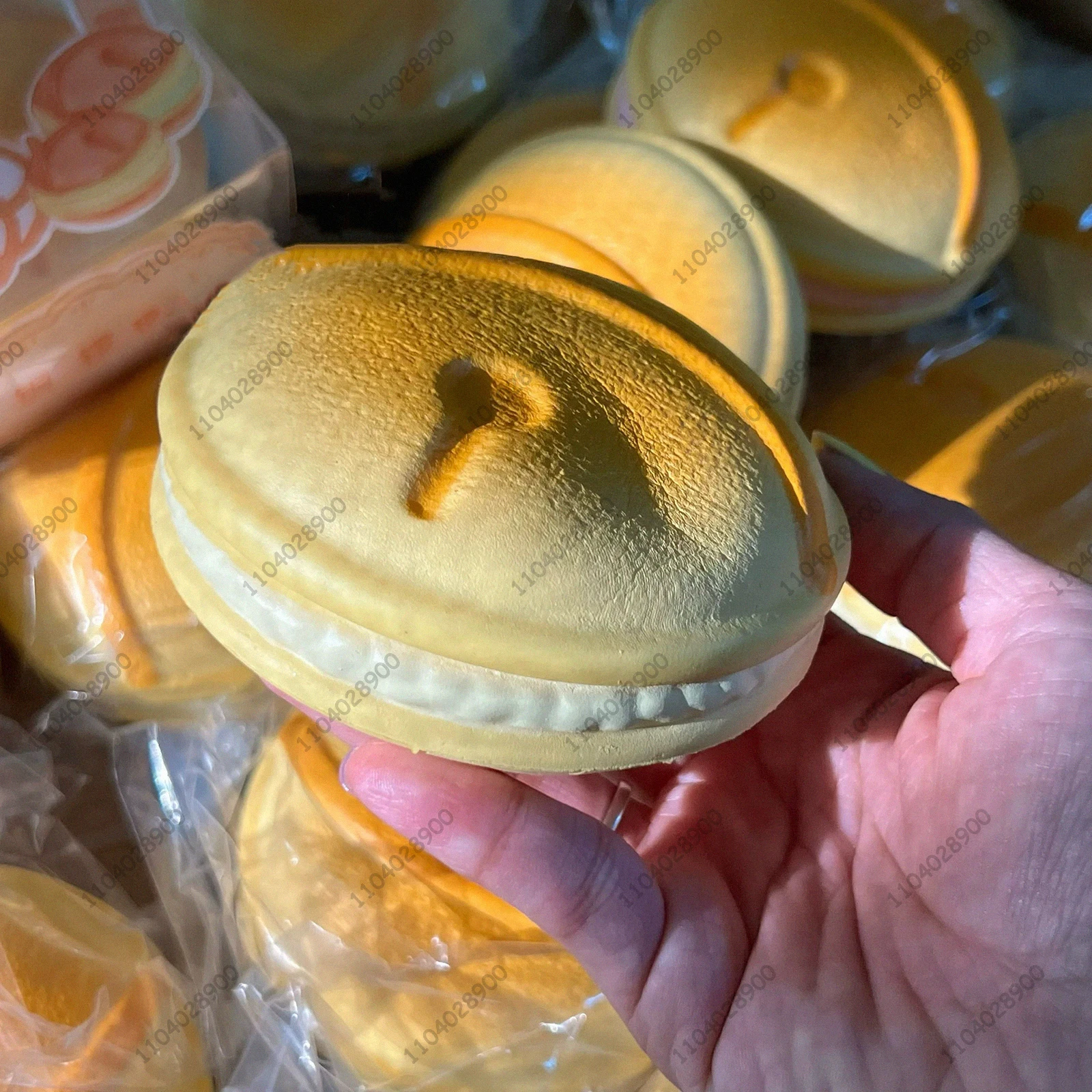 Dorayaki Pie Slow Rising Squishy Toys Red Bean Bread Bakery Slow Rebound Squeeze Toys ASMR Anti Stress Fidget Toys for Adults