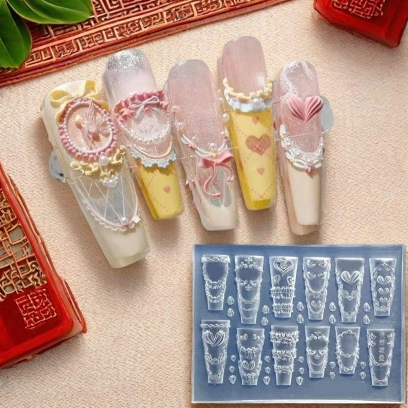 

Decorative DIY Art Silicone Mold Cream Hem Cake Skirt Crafting Tool