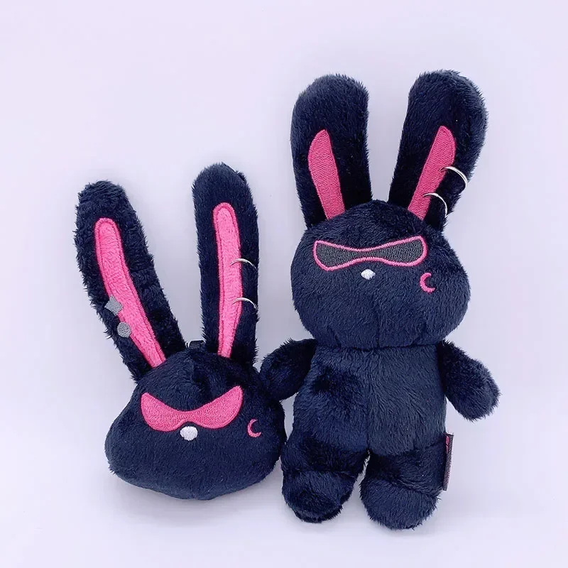 19cm Kpop MITO Keychain Plush Doll ATEEZ Bag Pendant Black Rabbit Backpack Pendant Toy Long Ear Rabbit Car Hanging Bag Accessory