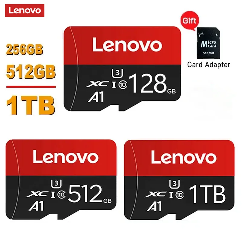 Original Lenovo SD Card 1TB Large Capacity Memory Cards 256GB Micro Mini TF Card 512GB High Speed Flash Card for Desktop/Cameras