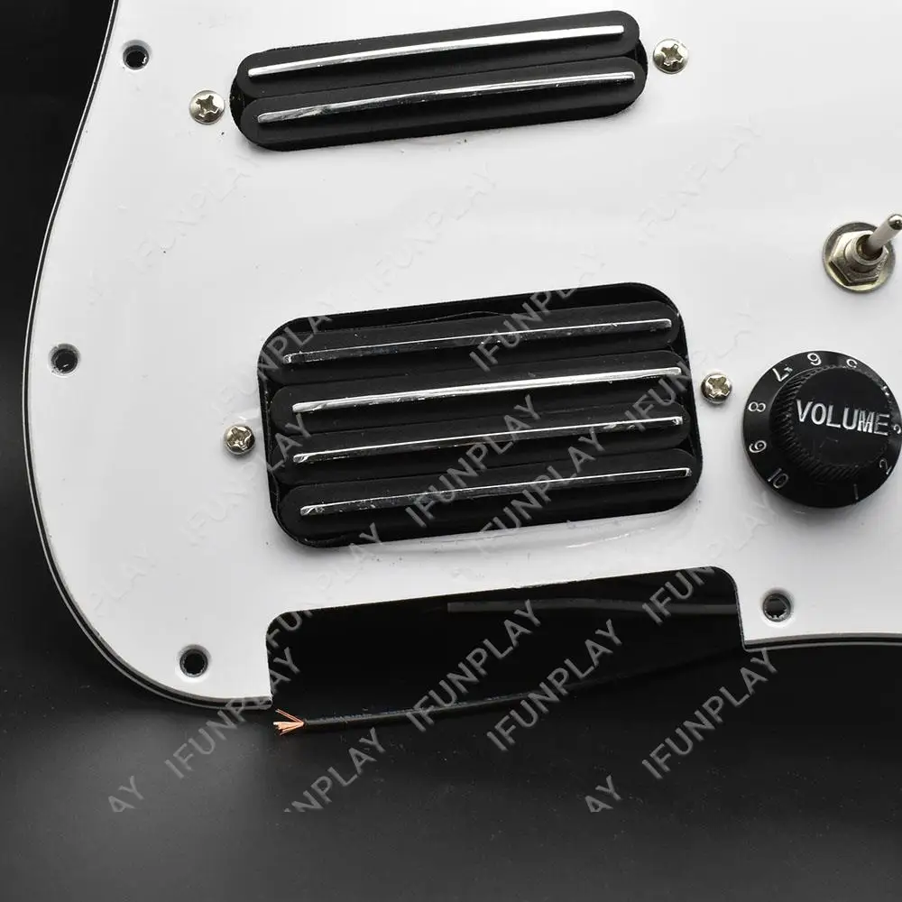 SSH محملة مسبقا لوحة خدش لفائف تقسيم 2 هامبوكر صغير + 4 لفائف بيك جارد بيك اب مع قطعة واحدة تبديل بيك اب