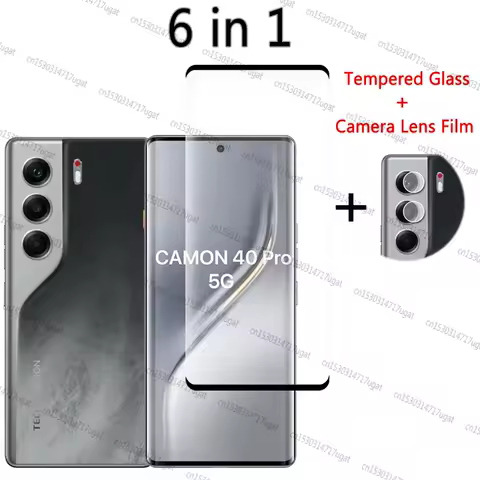 Full Cover Tempered Glass For Tecno Camon 40 Pro Screen Protector Len Film Tecno Camon 40 Pro Glass For Tecno Camon 40 Pro Glass