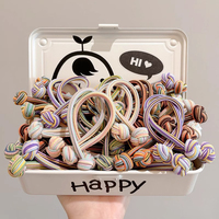 High Ponytail Rubber Bands Hair Band Elastic Head Rope For Women Korean Scrunchies Hair Tie Knotted Hair Ropes Hair Accessories