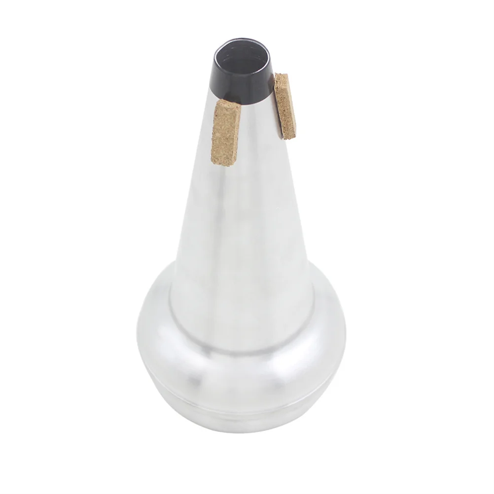 

1pc Tenor Slide Trombone Mute Aluminium Alloy Music Instrument Device For Home Long Trombone Accessories Silver Quiet Night