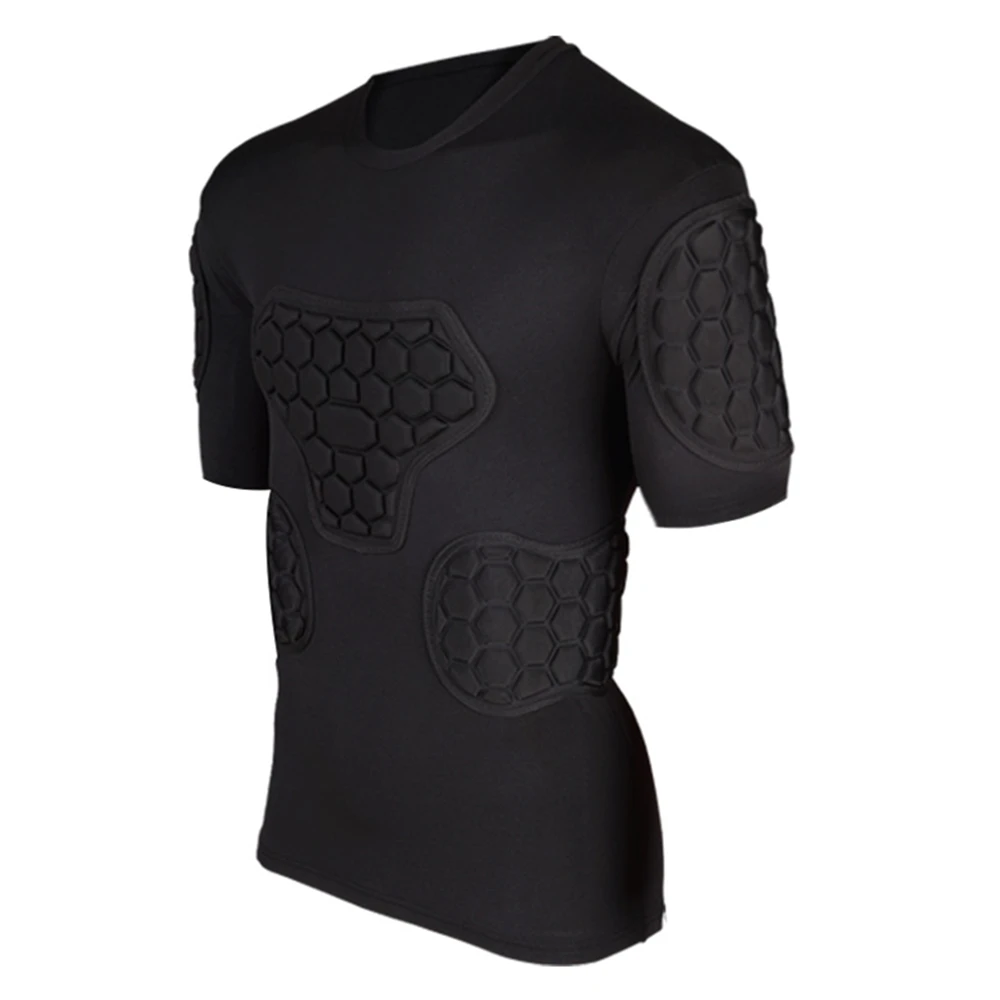 Professionelle Rugby Fußball Fußball Torwart Trikots Rüstung Uniformen Shirts Jacken verdicken EVA Schwamm Ellenbogen Brustschutz – Detail 13