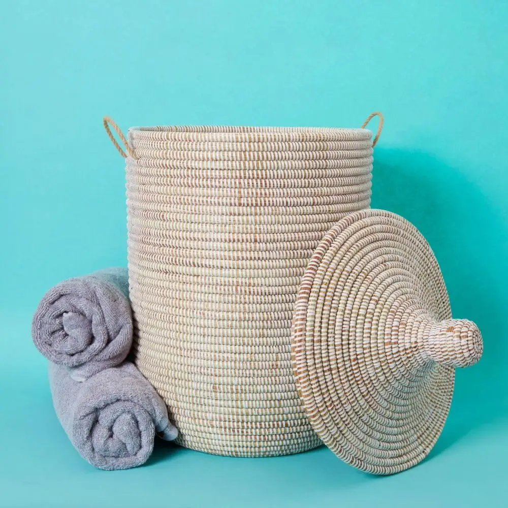 

Wicker Basket, Storage & Organization, Home Decor, Laundry Hamper Bedroom, Baby Nursery Toys Bin, Blankets Storage Liv