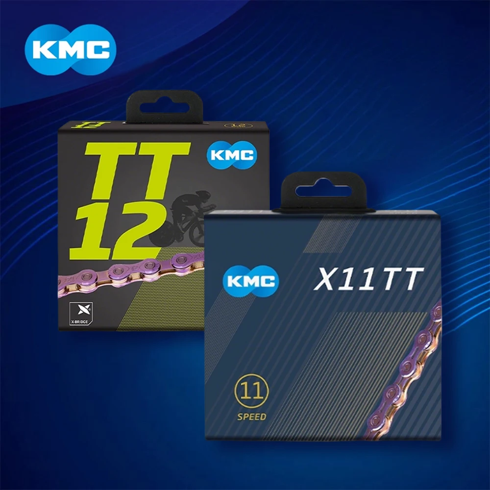 

KMC TT Series 11/12 Speed Bike Chain, Lightweight Racing Chain for Road MTB Folding Bicycle, Universal Durable Anti-Rust Cycling