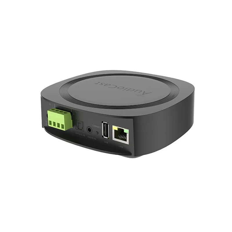 PHILE-Wireless& BT V5.0 Multi Room Audio Music Receiver Amplifier Adapter For Airplay DLNA Speakers Mic TV Audiocast