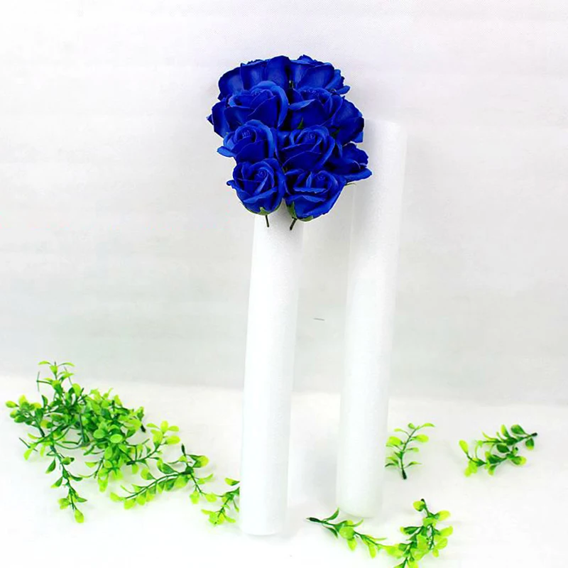 شريط فوم لترتيب زهور الزفاف ، عصا بيضاء أسطوانية ، ستارة صلبة ، إسفنجة أزهار ، إكسسوارات حفلات للمناسبة ، قاعدة تصنعها بنفسك ، 1: #5