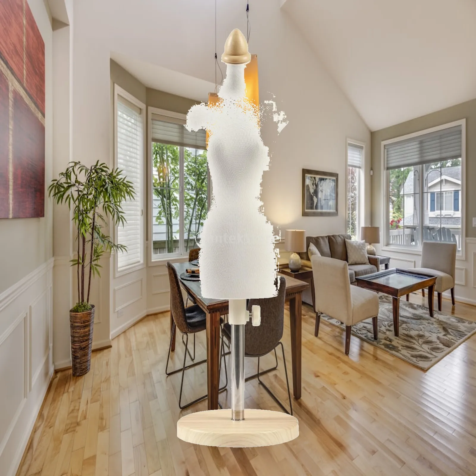 Half Scale Dress Form Guide Lines Female Dress Form Tailor Mannequin Torso for Students, Tailors