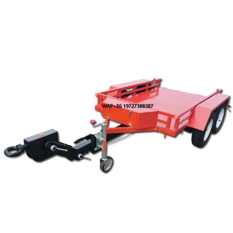 Customized Car Hydraulic 3 Tonne Trailer Low Bed Tilt Trailer Tandem Car Trailer