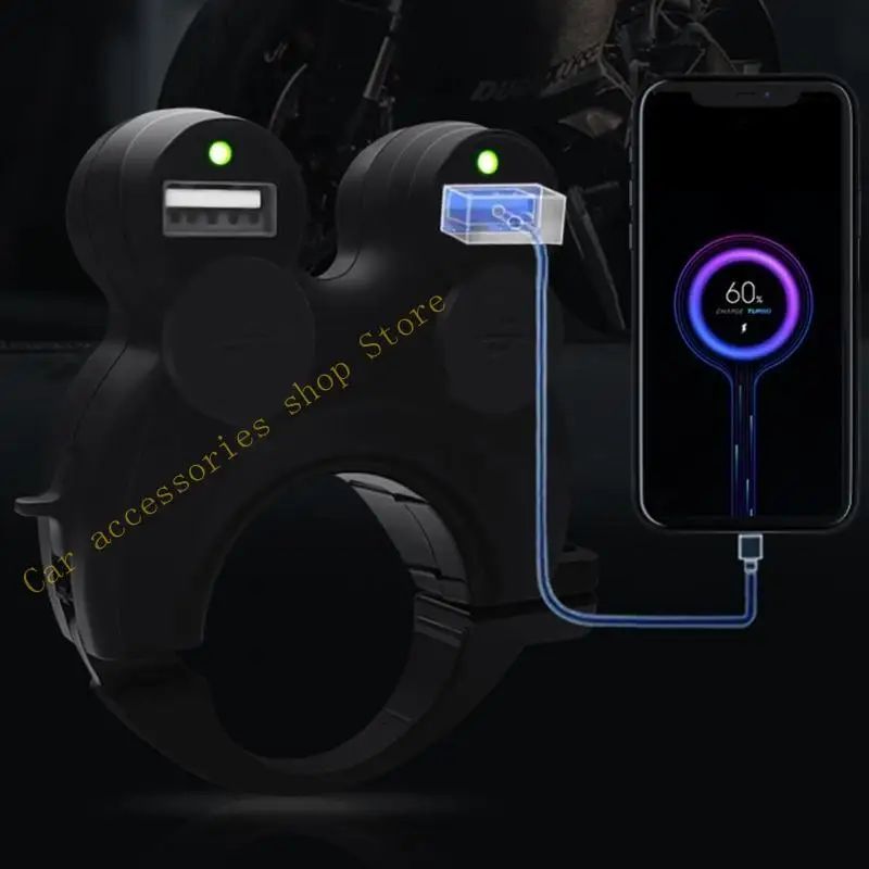 

T21E Upgraded Power Supply Convenient Phone 9-24V for Motorbike Phone Charging
