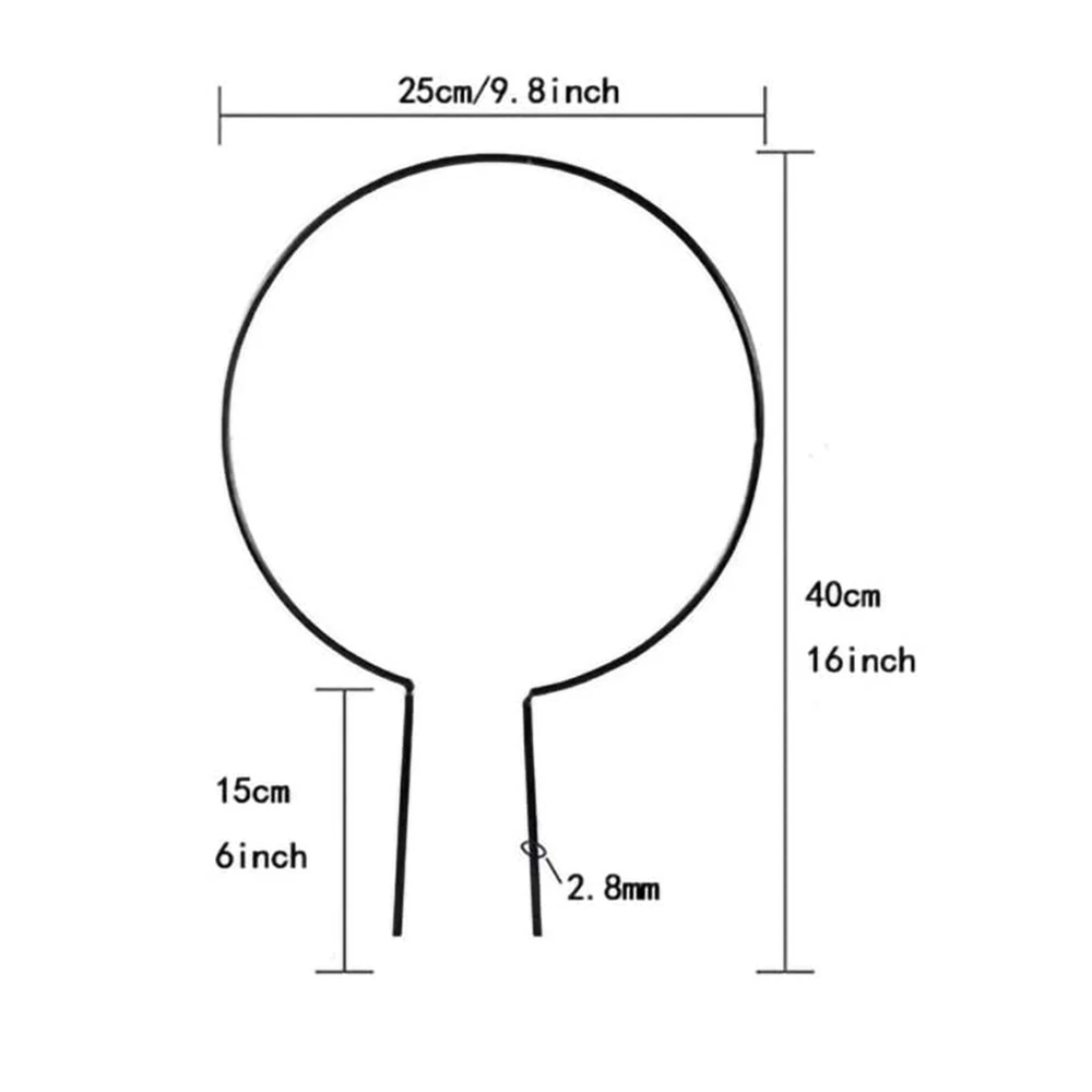 6팩 금속 DIY 트렐리스 등반식물 야외 화분용 녹색 식물 지지대 야외 식물용 스탠드-ABXK