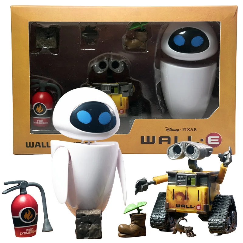 NECA Disney Wall E & EVE Thinkway juguetes pared E transformador PVC colección de robots modelo de figura de acción juguetes regalos de cumpleaños ﻿