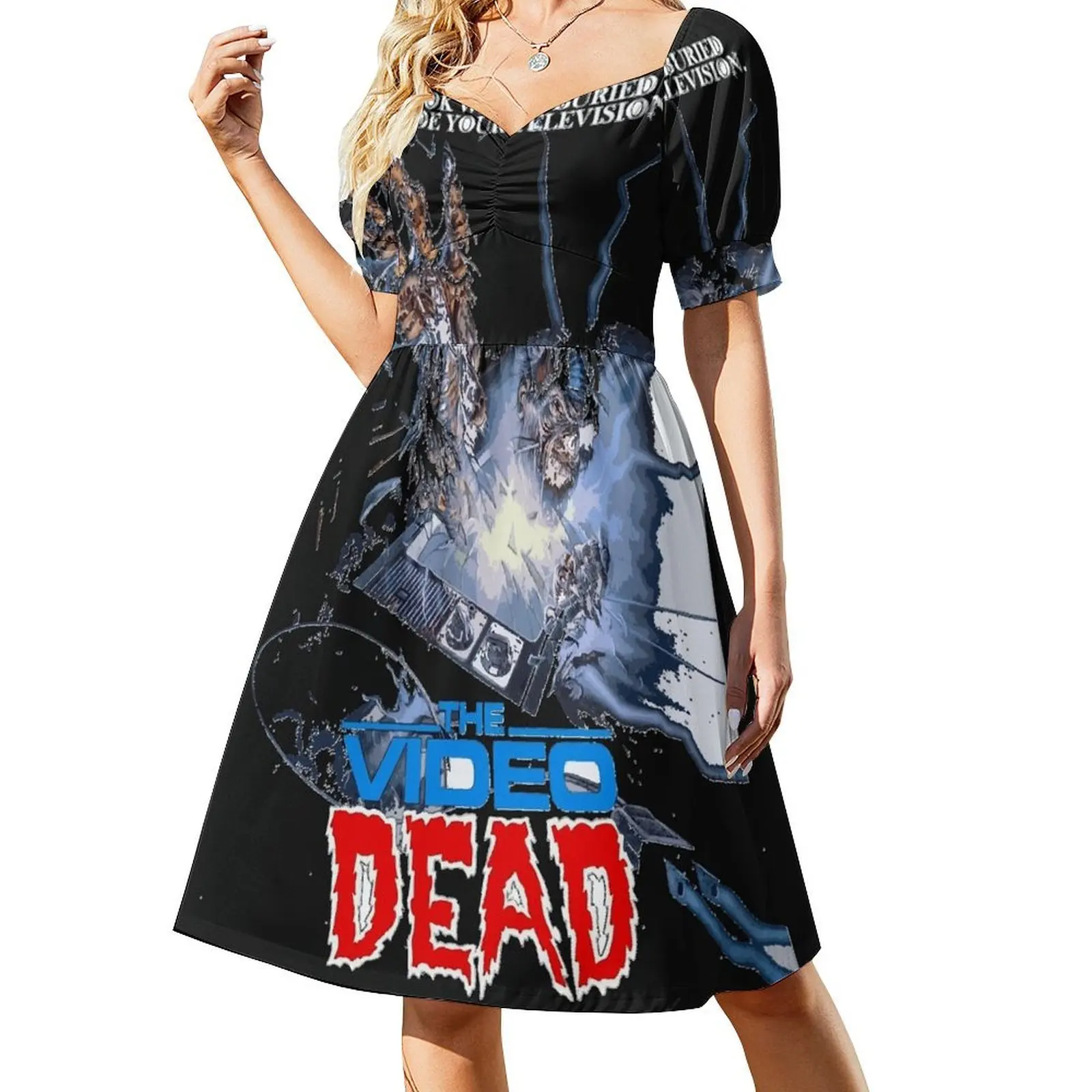 

The Video Dead Short-Sleeved Dress Long dresses women dress