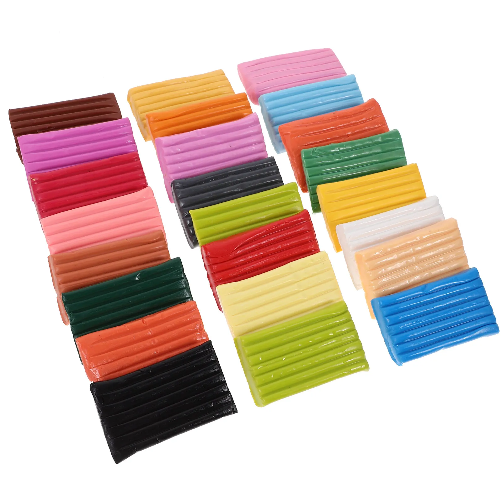 1 Box Soft Polymer Diy Kit Bright Color Modeling Clay Set For Crafts Sculpture Keychain Phone Charm Clay Craft Kit For