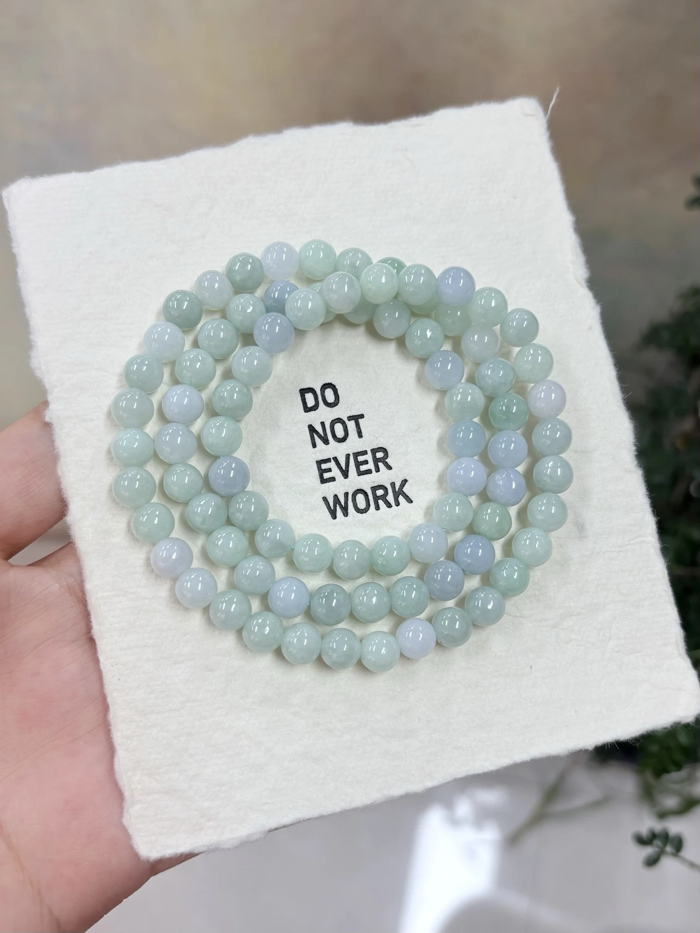 New Natural Jade Round Bead String Hand-Chain Bracelet Jade-Bangles Handring Pendant Necklace Multiple Wearing Methods Jewelry