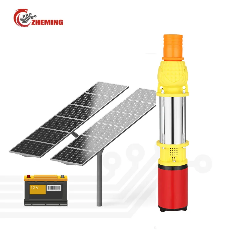 1 1.5 2 Inch 48V 60v Dc Small Capacity Solar Powered Deep Well Electric Submersible Water Pump