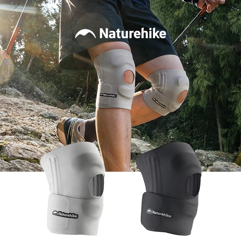 

Легкие походные наколенники Naturehike с пружинной поддержкой, двухслойные, силиконовые, противоскользящие, дышащие, бесшовные накладки на колени