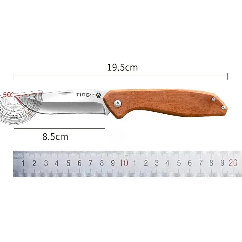 BAKULI-Camping Pocket Knife Outdoor Portable Straight Knife, Outdoor Multi-Purpose High Hardness Fruit Knife