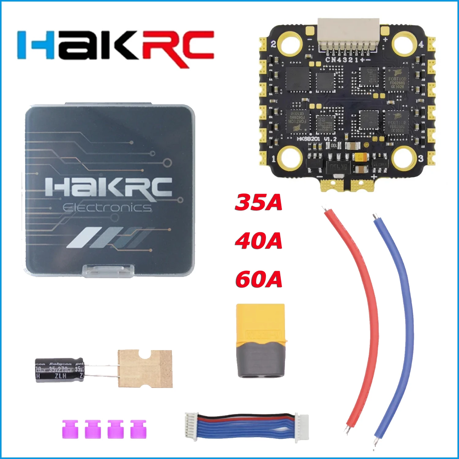 hakrc-32ビット-blheli-32-bls-40a-60a-8b35a-4in1-ブラシレスescスピードコントローラー-2-6s-rc-fpvフリースタイルレーシングドローンdiyパーツ用