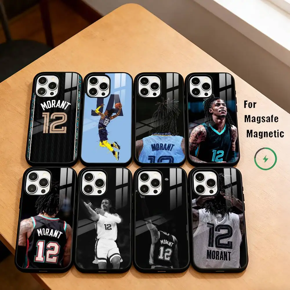 Basketball Player J-Ja M-Morant  Phone Case For iPhone17,16,15,14,13,12,11 Plus,Pro Allows magnetic wireless charging