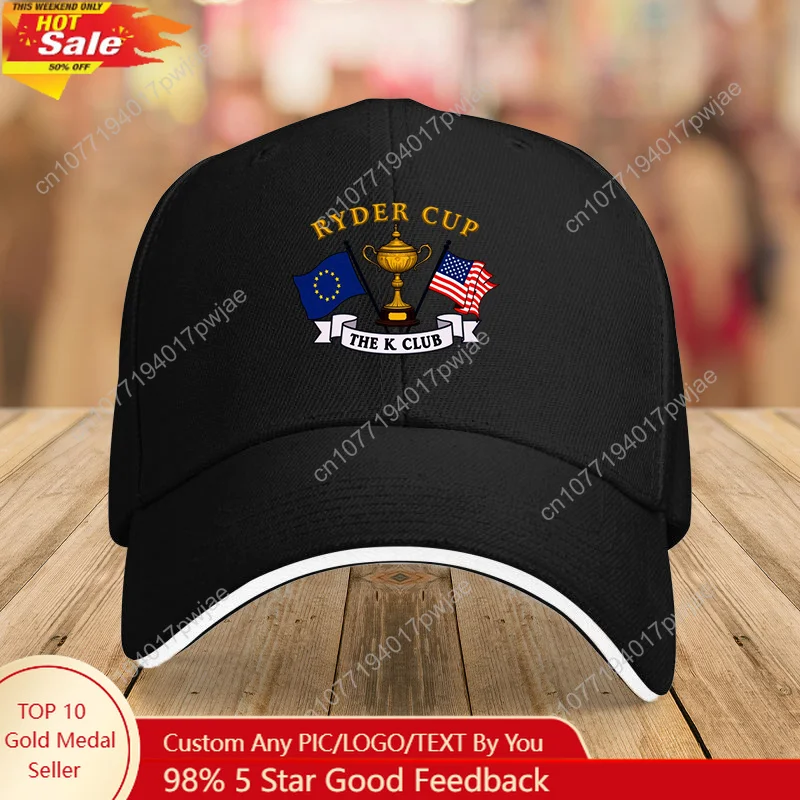 

1pc, Trendy Ryder Cup The K Club Print, Unisex Adjustable Fashion Hip-Hop Cap, Lightweight Outdoor Sports Hat, Father's Day