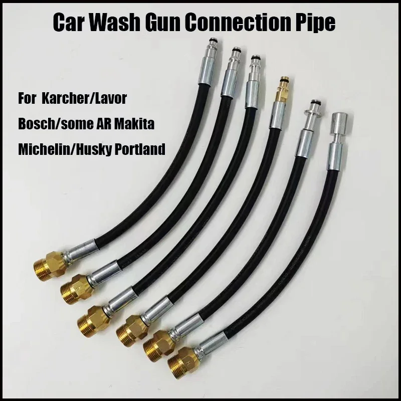 Pistola de lavadora de alta pressão, tubo de extensão de lavagem, conector rápido, conversor, encaixe para karcher k lavor ar daewoo black & decker