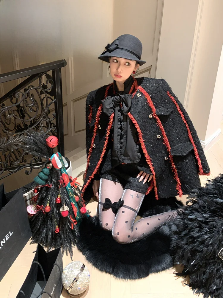 

Оригинальный черный пуховик Pitao в стиле Small Fragrance, женский модный комплект, зимняя коллекция, цвет белый (утиный пух)