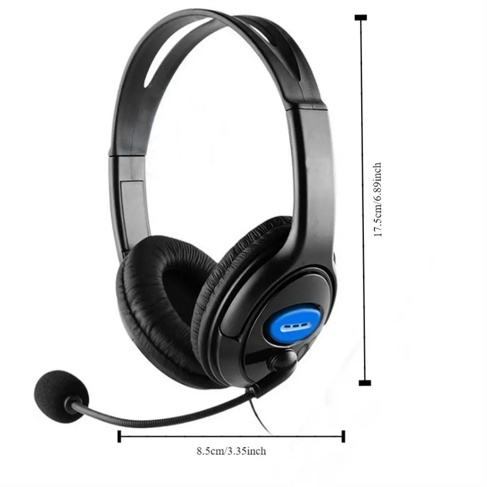 المحمولة مع ميكروفون السلكية سماعة الألعاب عزل الضوضاء عميق باس سماعات الموسيقى فوق الأذن ستيريو ألعاب سماعة اللوحي