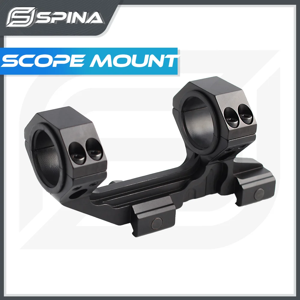 SPINA Adjustable Scope Mount 30/25.4mm Rail Mount Optics Rings With Bubble Level for 20mm Weaver Mount For Hunting Rifle Scope