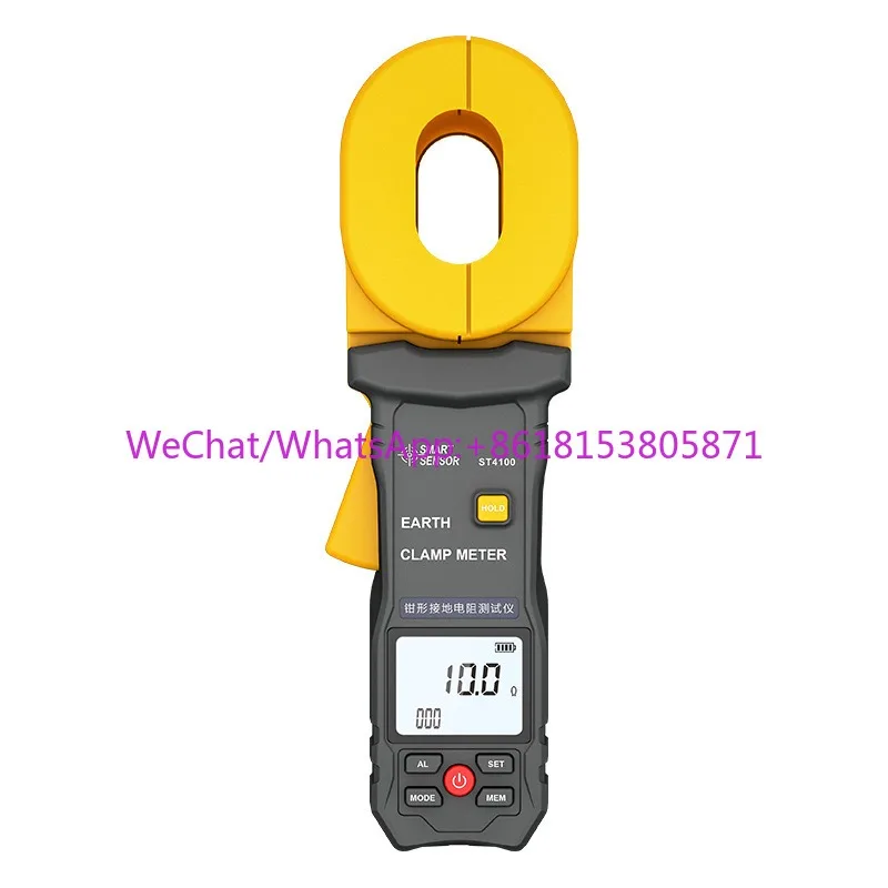 ST4100 Clamp Grounding Resistance Tester Lightning Protection Circuit Clamp Digital High Precision
