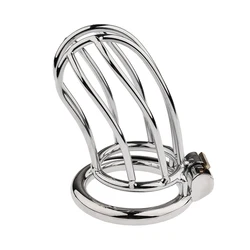 1 Pc Stainless Steel Chastiy Cock Cage Sex Toys for Men  Chastity Device Penis Ring Sleeve Male Anti-cheat Erotic Urethral Lock