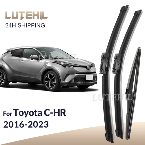 Imagen 1 del producto Para Toyota C-HR CHR 2016-2023 2017 2018 2019 limpiaparabrisas delantero y trasero limpiaparabrisas cepillos de ventana 26 ""+ 16"" + 14""