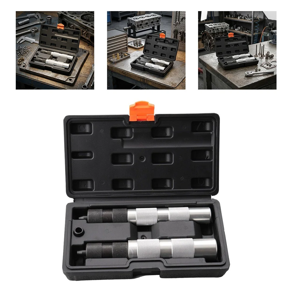 Valve Spring Compressor Tool Set For Professional Mechanics With Magnetic Storage And Anti Slip Grip