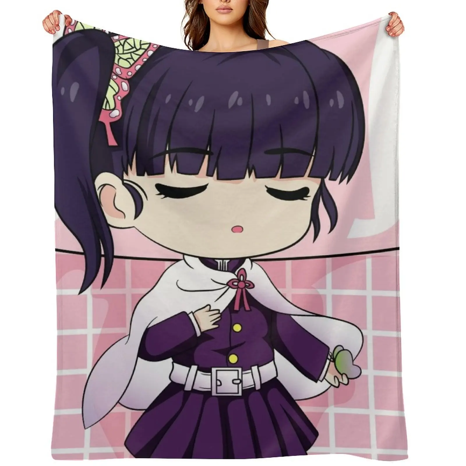 

Kanao Tsuyuri Kimetsu no Yaiba Throw Blanket Multi-Purpose Vintage For Sofa Thin Soft Blankets