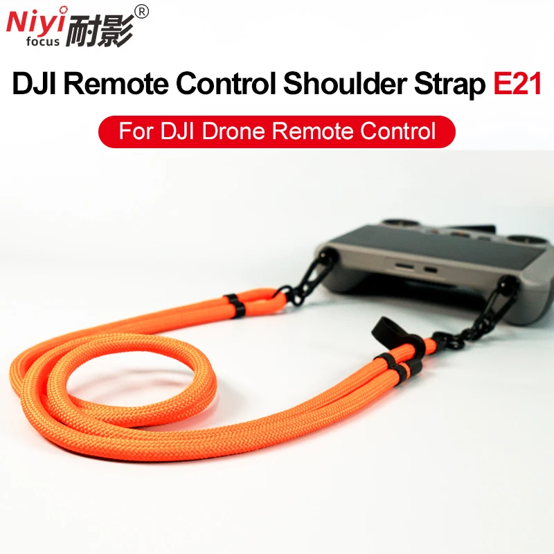 Drone Remote Controller Adjustable Shoulder Neck Lanyard Screw Install Anti-Lost Safety Sling Strap for DJI Drone Remote Control