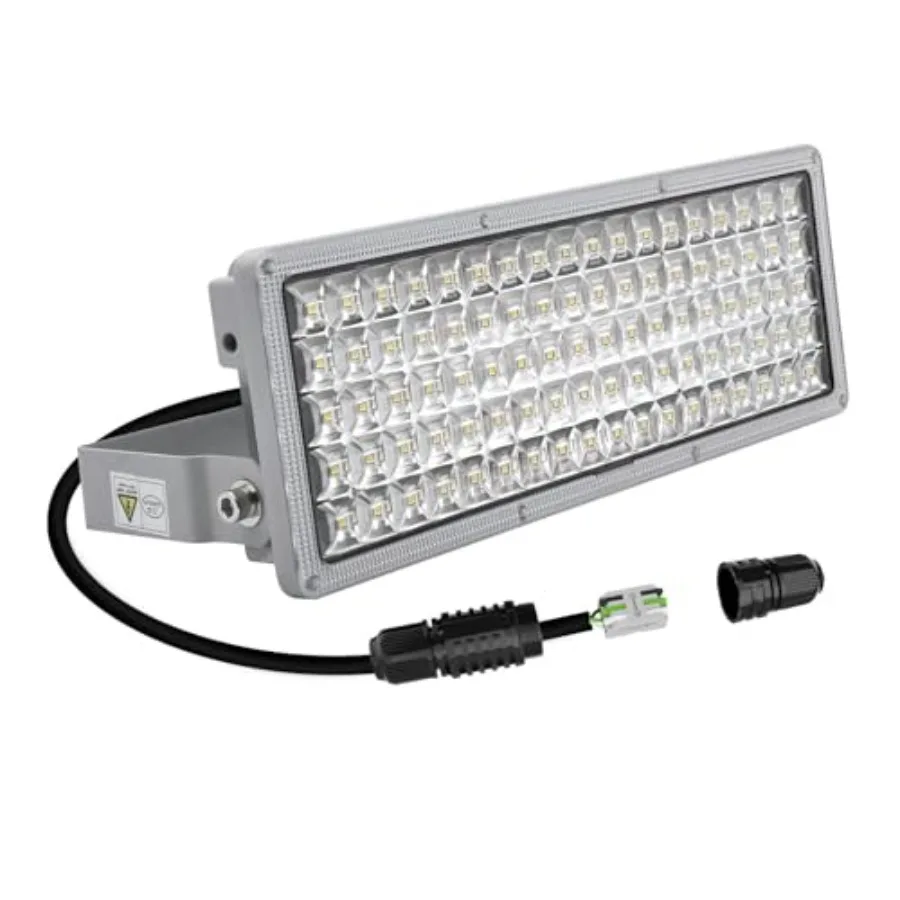 LED Flood Lights Outdoor 14000LM Arena Lights 6500K Stadium Lights IP67 Waterproof Exterior Parking Lot Light for Basketball Co