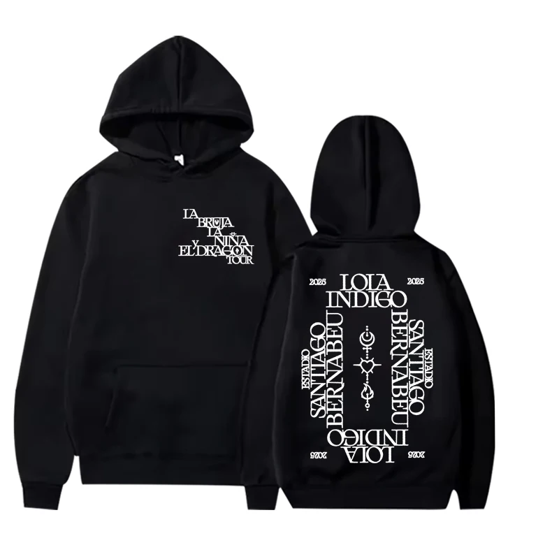

Lola Indigo 2025 Tour hoodie men women vintage Long sleeve Sweatshirt with print Graphics oversized streetwear hoodie unisex
